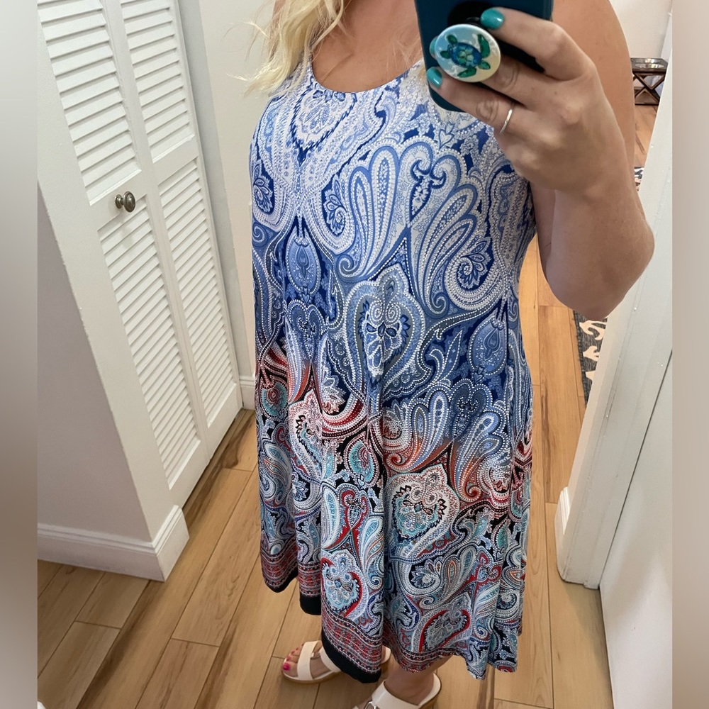 Sttoreline Medium Bright Paisley Dress ❤️ - Picture 6 of 8